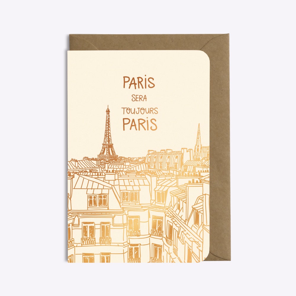 Carte Paris sera toujours Paris - Les Editions du paon - Coeur Grenadine