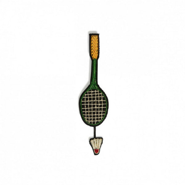 Broche Badminton - Macon et Lesquoy - Coeur Grenadine
