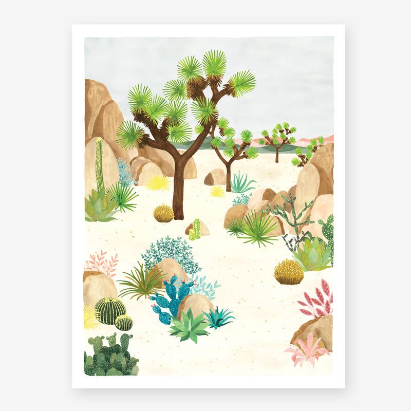 Petite affiche Joshua Tree - All the ways to say - Coeur Grenadine