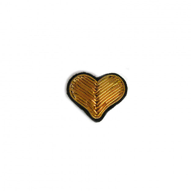 Broche Cœur doré - Macon et Lesquoy - Coeur Grenadine