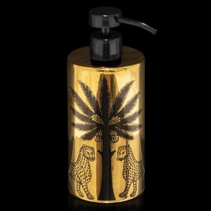 Distributeur de savon en céramique dorée Florio 500ml