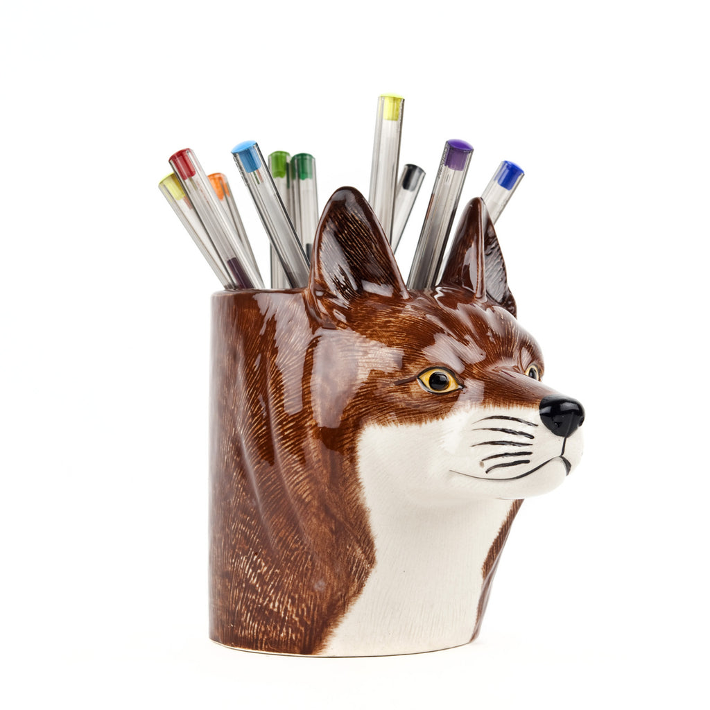 Fox pencil holder