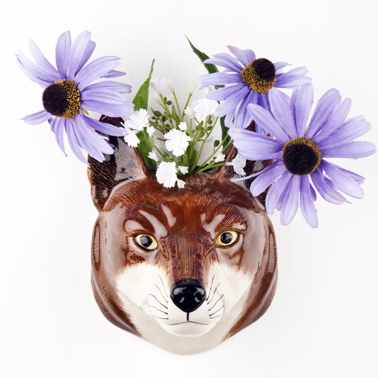 Fox wall vase