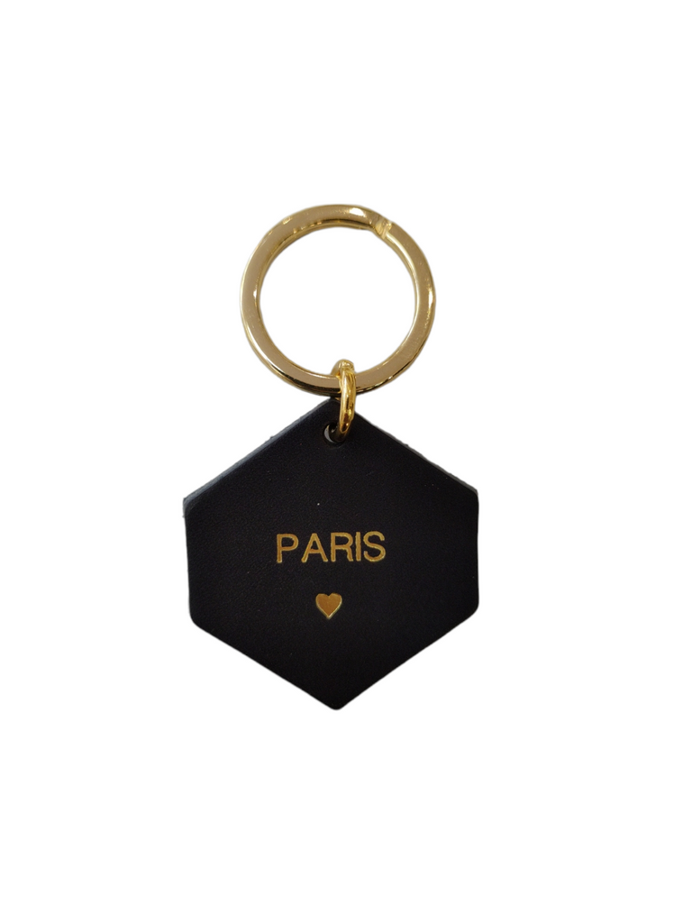 Paris green pine key ring