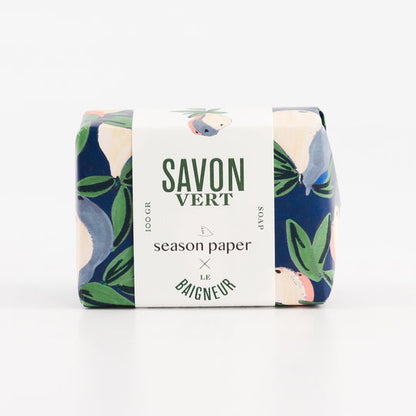 Savon Vert Season Paper X Le Baigneur 100g