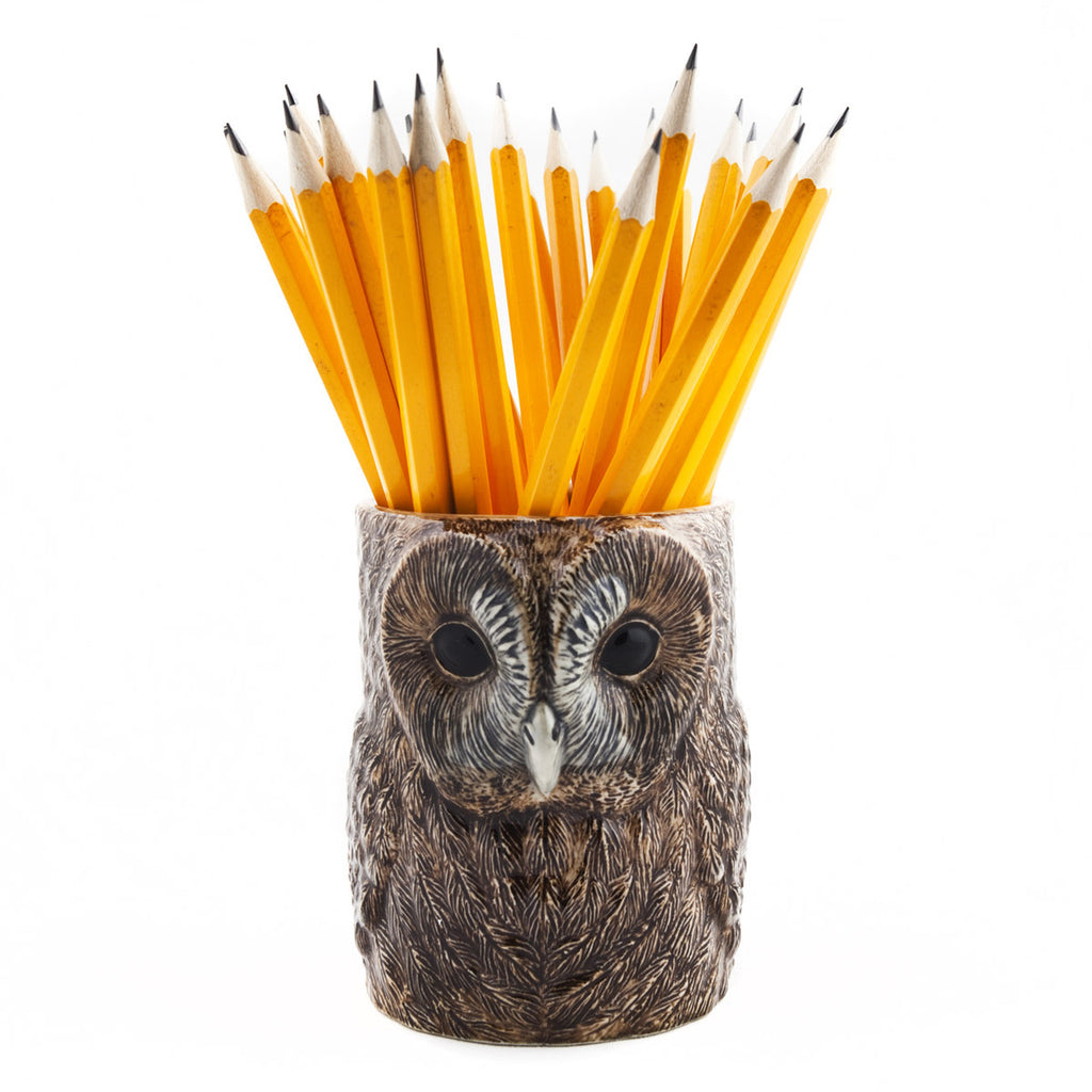 Tawny Owl pencil holder