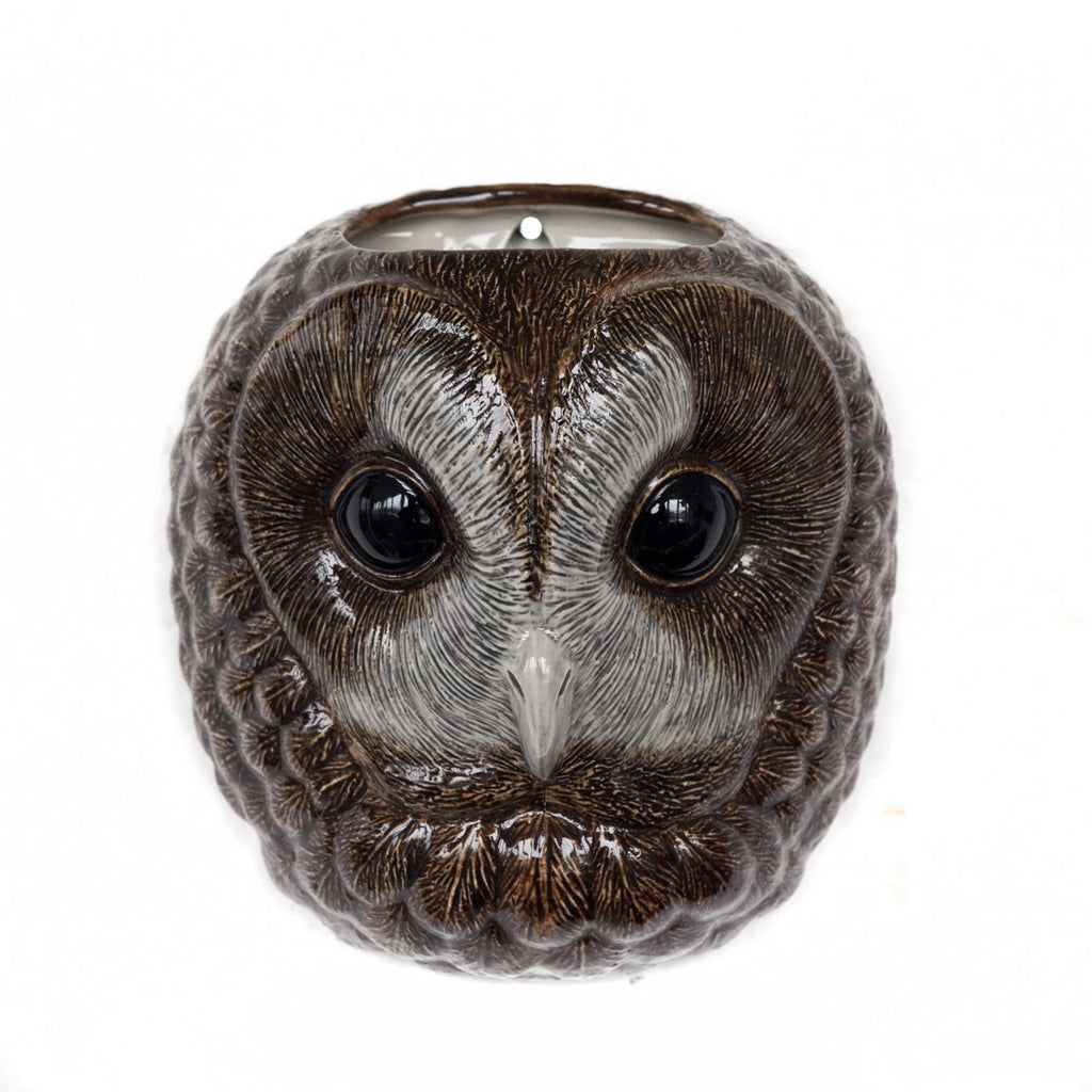 Tawny Owl wall vase