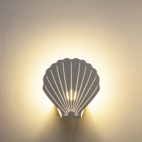 Lampe Coquillage Ivoire