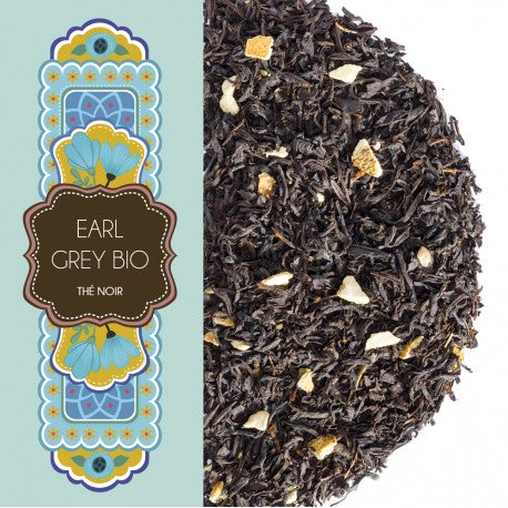 Boîte de thé Earl Grey Bio 25g - Maison Bourgeon - Coeur Grenadine