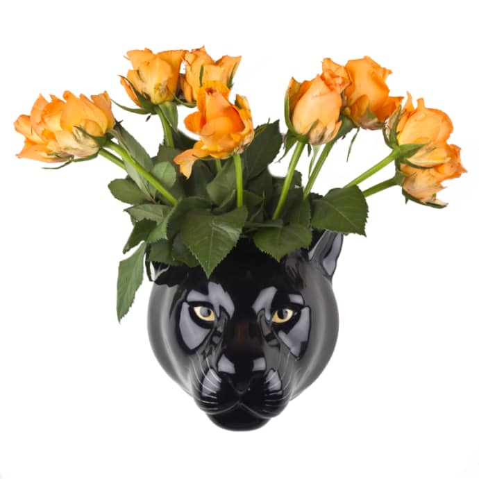 Panther wall vase
