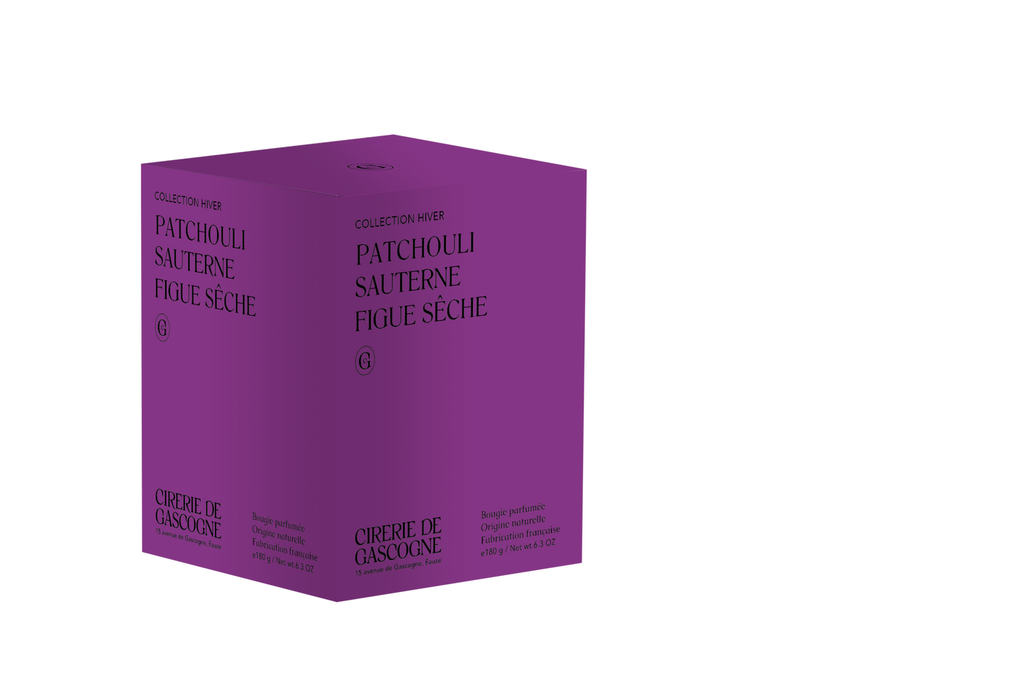 Bougie Patchouli-Sauterne-Figue sèche