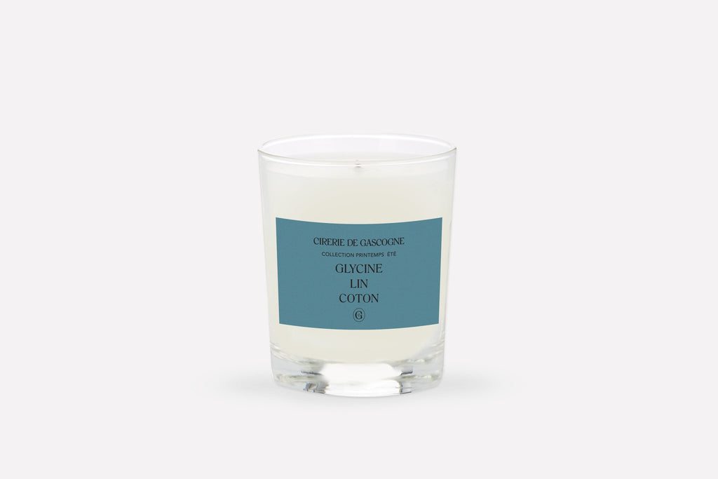 Wisteria-Linen-Cotton candle